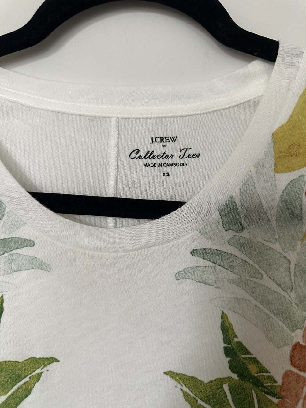 J. Crew Collector Tees Tropical Fruit Salad Sleeveless Tank Top White XS - Picture 3 of 4
